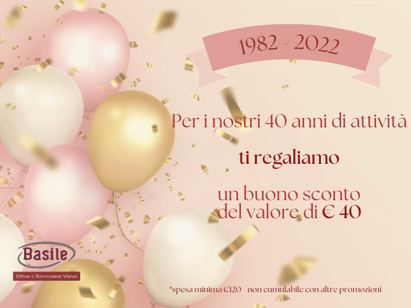 Home -Terralba - Ottica Basile Buono 40 Anni