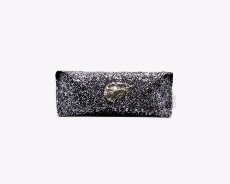 Lunari astuccio argento piuma