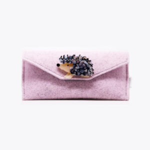 Lunari astuccio feltro rosa riccio