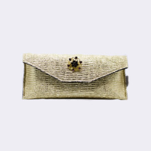 Lunari astuccio goffrato oro spilla
