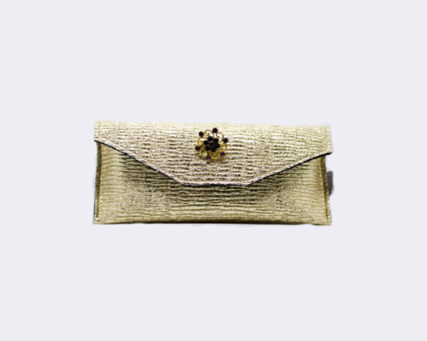 Lunari Astuccio Goffrato Oro Spilla