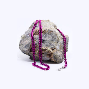 Lunari catena metallo fuchsia
