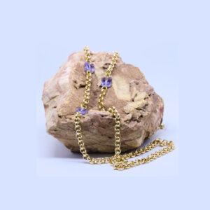 Lunari oro farmalla viola